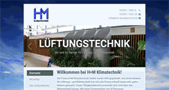 Desktop Screenshot of hm-klimatechnik.de